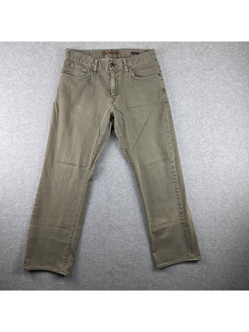 Agave Gringo Jeans Mens 34x32 Green Slim Straight USA Made Stretch Denim